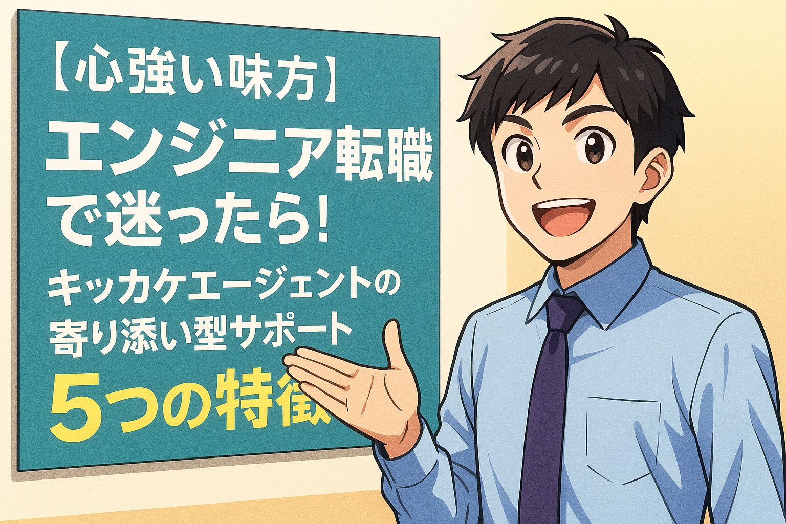 【心強い味方】エンジニア転職で迷ったら！キッカケエージェントの寄り添い型サポート5つの特徴